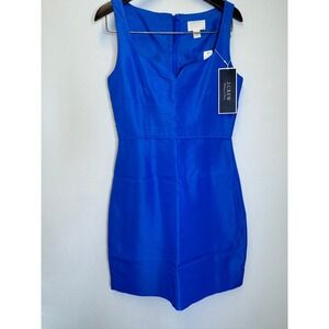 J.Crew Weddings & Parties Royal Blue Faille Sweetheart Cocktail Dress Size 2 New